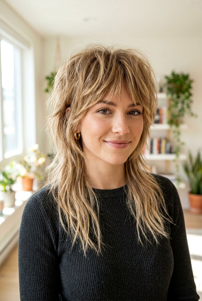 Wolf Cut Medium Shag - 20 medium shag haircut - 20 medium shag haircut