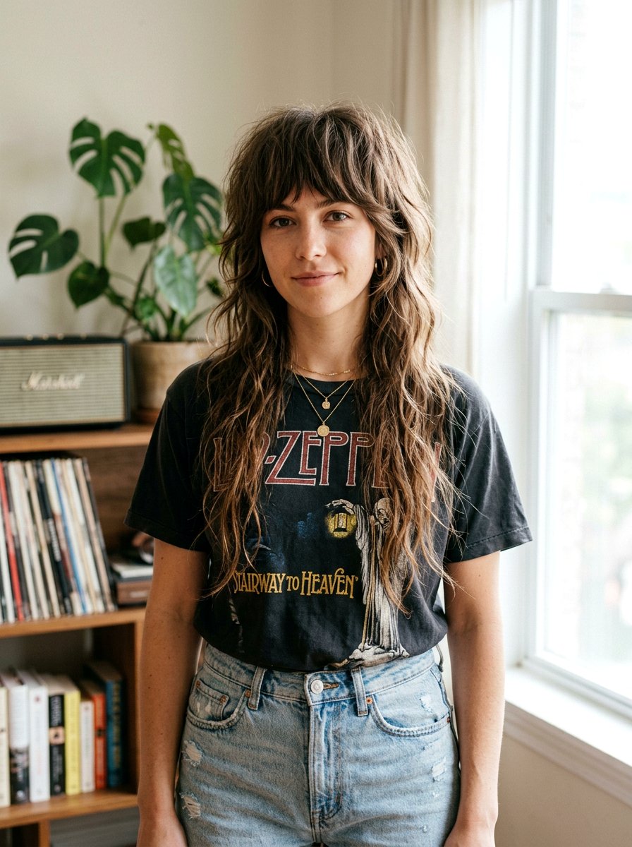 Wolf Cut Shag With Bangs - 20 college girls shag haircut with bangs - 20 college girls shag haircut with bangs