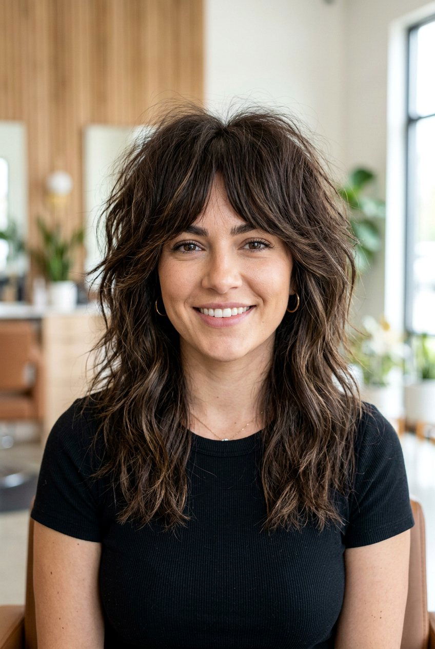 Wolf Cut Shoulder Length - 20 shoulder length layered haircuts - 20 shoulder length layered haircuts