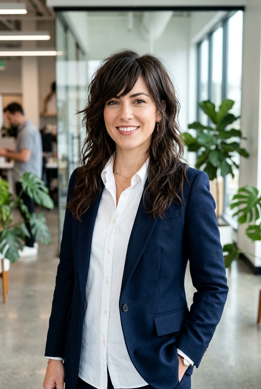 20 Gorgeous Wolf Cut for Oval Face Women to Try This Year