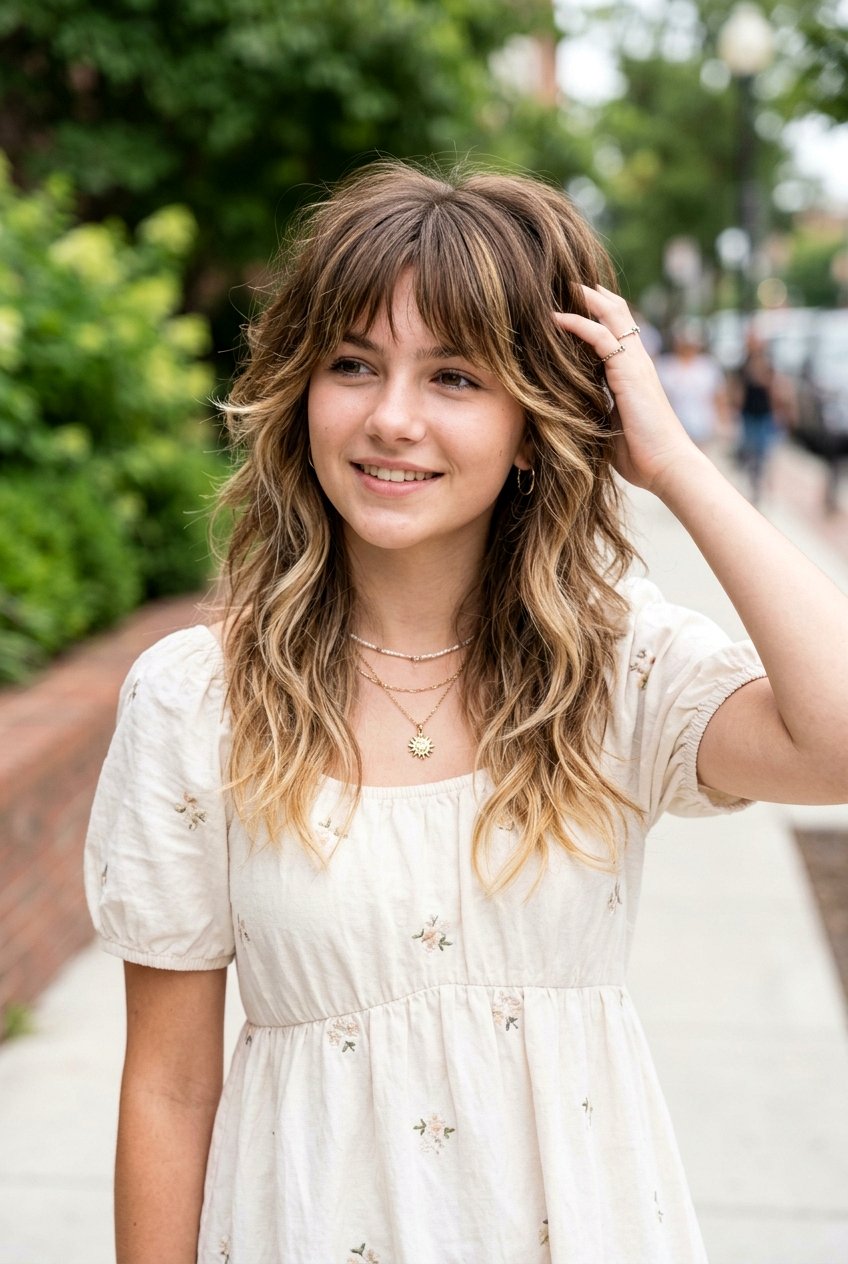 Wolf Cut With Balayage For Teenage Girls - 20 wolf cut for teenage girls - 20 wolf cut for teenage girls