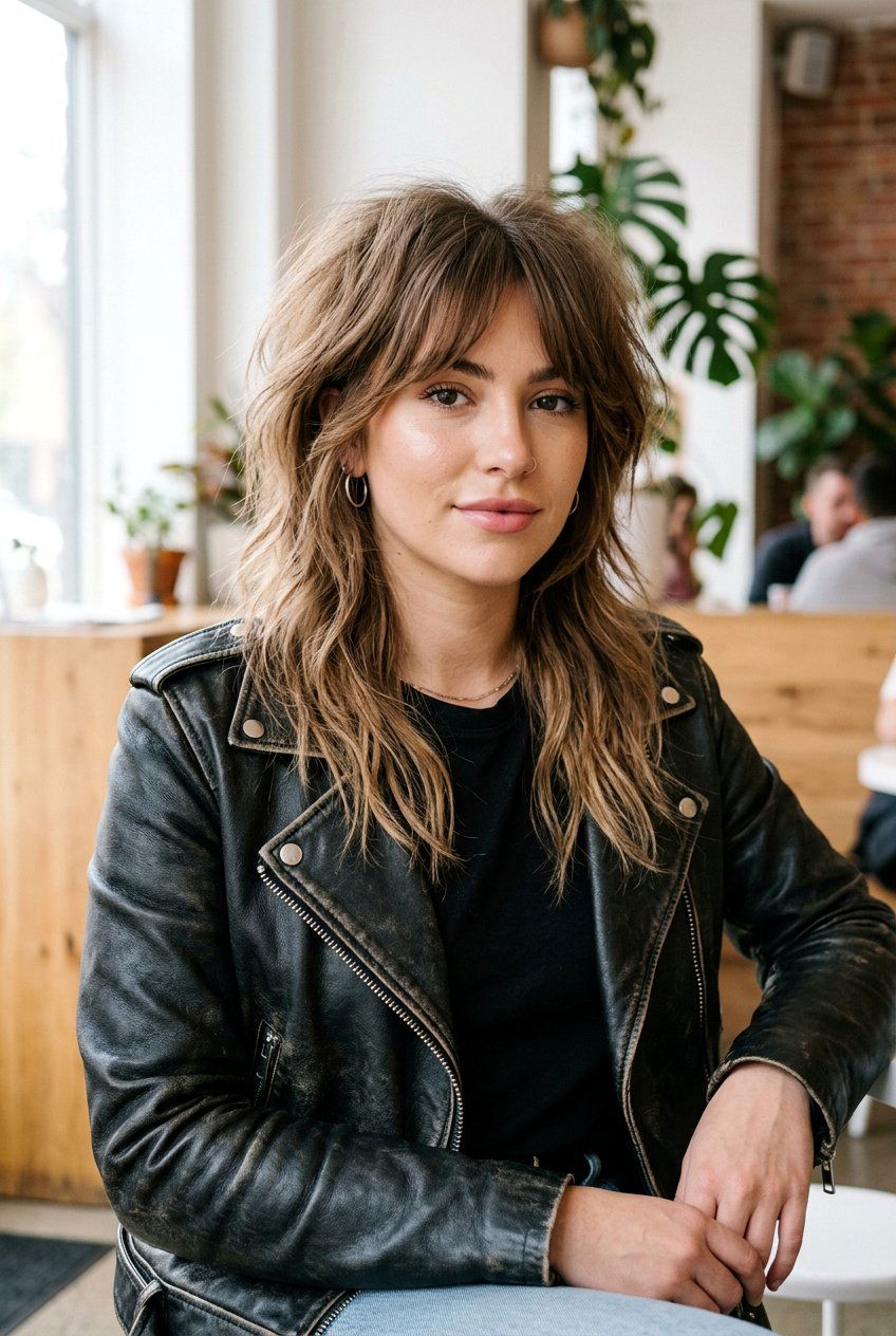 Wolf Cut With Curtain Bangs - 20 shag haircut with curtain fringe - 20 shag haircut with curtain fringe