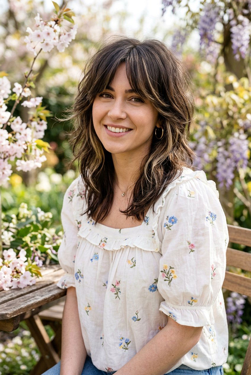 Wolf Cut With Curtain Bangs - 20 best wolf cut ideas for women - 20 best wolf cut ideas for women