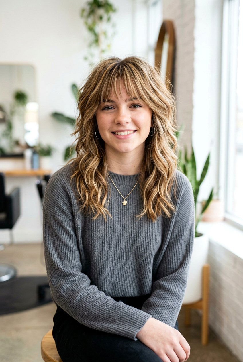 Wolf Cut With Highlights For Teenage Girls - 20 wolf cut for teenage girls - 20 wolf cut for teenage girls