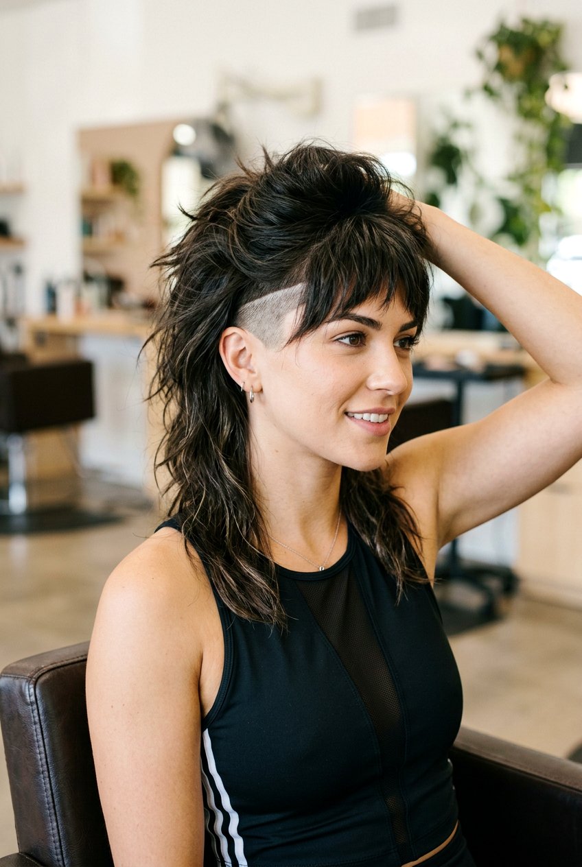 Wolf Cut With Undercut - 20 wolf cut for heart shaped face women - 20 wolf cut for heart shaped face women