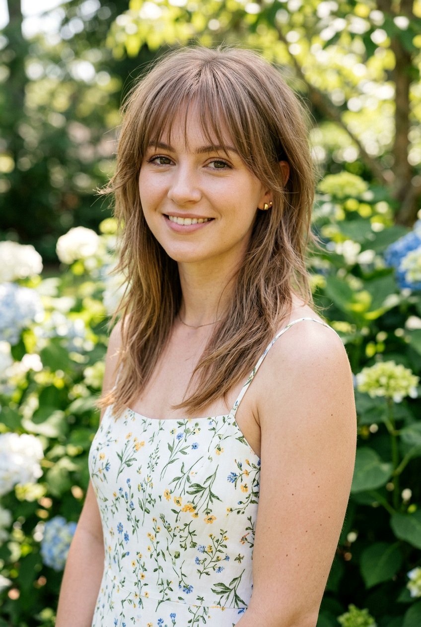 Wolf Cut With Wispy Bangs - 20 textured wolf cut for straight hair women - 20 textured wolf cut for straight hair women