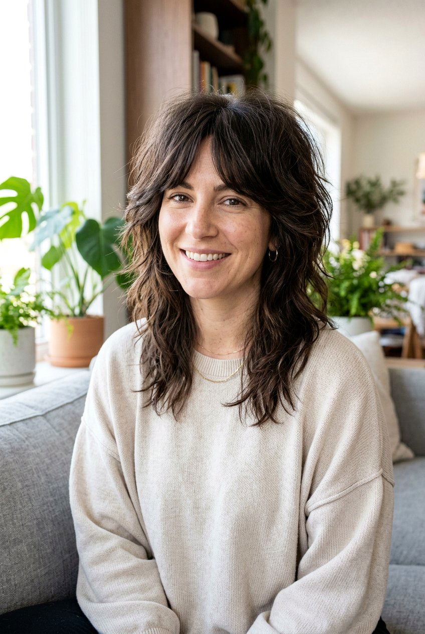 Wolf Cut for Postpartum Hair - 20 postpartum haircuts for women - 20 postpartum haircuts for women