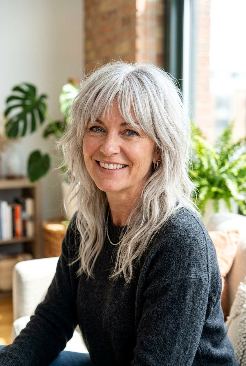 Wolf Cut - 20 best haircuts for women over 40 - 20 best haircuts for women over 40