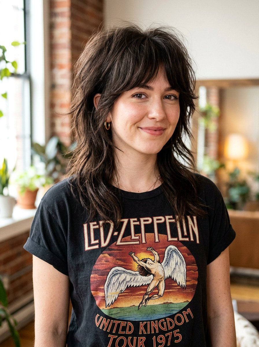 Wolf cut for thick shoulder length hair - 20 shoulder length shag for thick hair - 20 shoulder length shag for thick hair