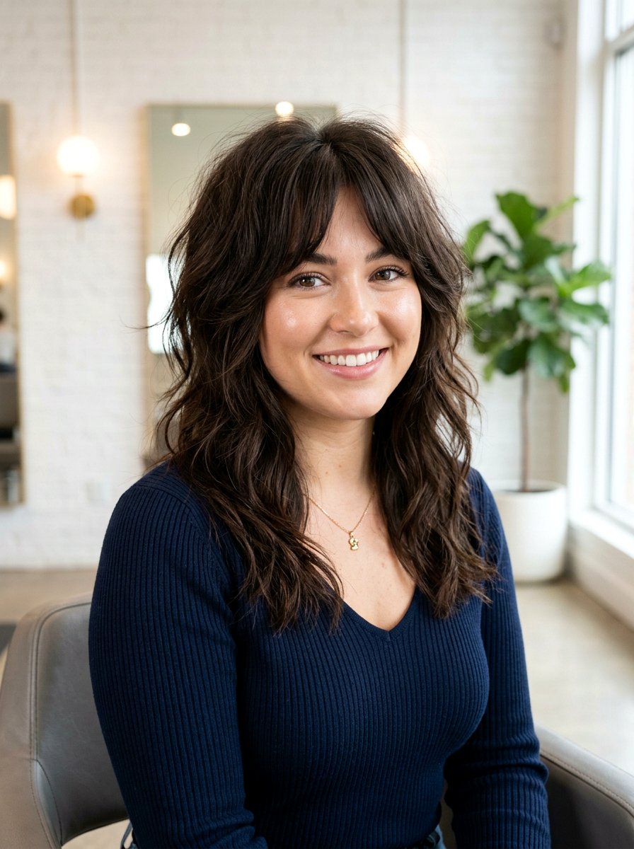 Wolf cut round face thick hair - 20 wolf cut for thick straight hair women - 20 wolf cut for thick straight hair women