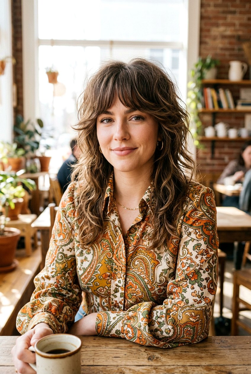 Wolf cut with bottleneck bangs - 20 long wolf cut for fine hair women - 20 long wolf cut for fine hair women