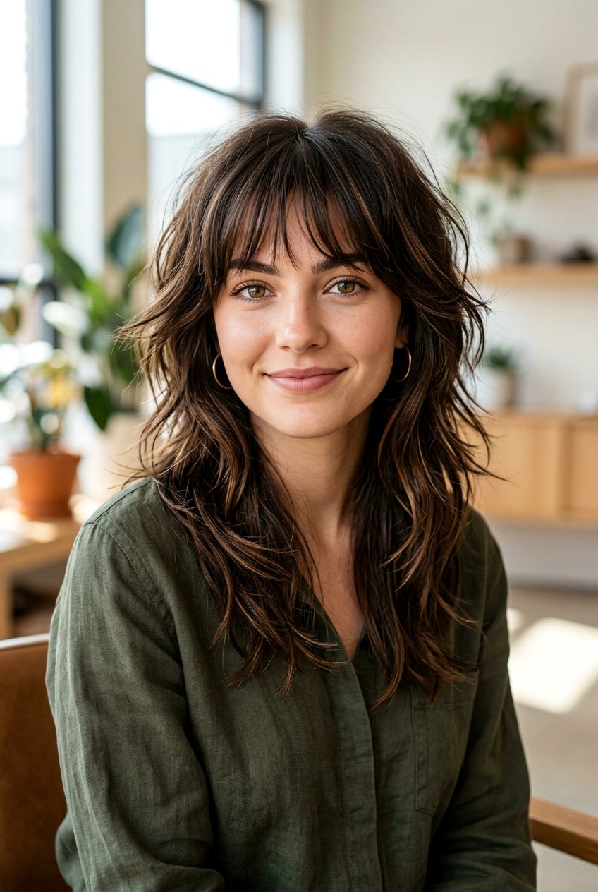 Wolf cut with see through bangs - 20 korean see through bangs - 20 korean see through bangs