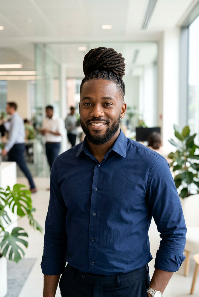 Wrap Around Dread Bun - 20 dread bun hairstyle men - 20 dread bun hairstyle men