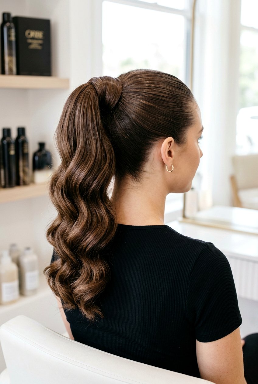 Wrap Around Ponytail With Curls - 20 graduation hairstyle with ponytail curls - 20 graduation hairstyle with ponytail curls