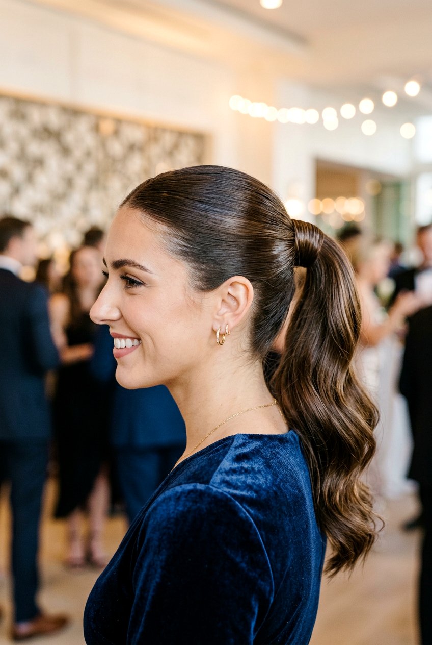 Wrapped Base Party Ponytail - 20 party ponytail hairstyles - 20 party ponytail hairstyles