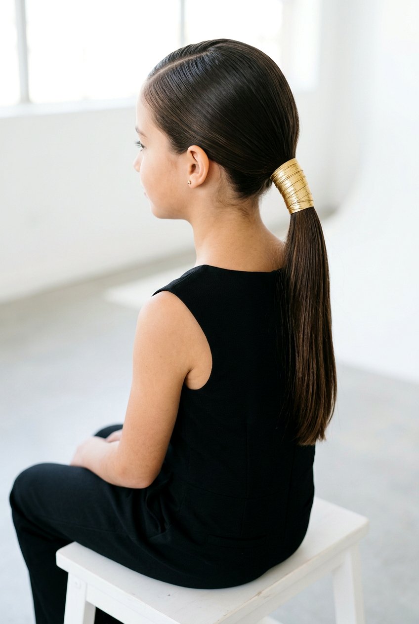 Wrapped Base Ponytail With Hidden Ribbon - 20 ribbon ponytail for girls - 20 ribbon ponytail for girls