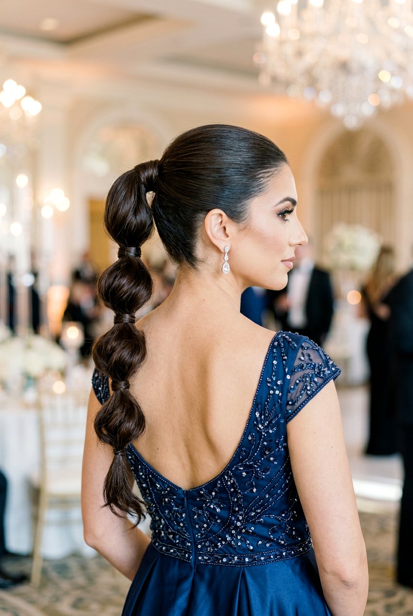 Wrapped Bubble Ponytail - 20 bubble ponytail for wedding guest - 20 bubble ponytail for wedding guest