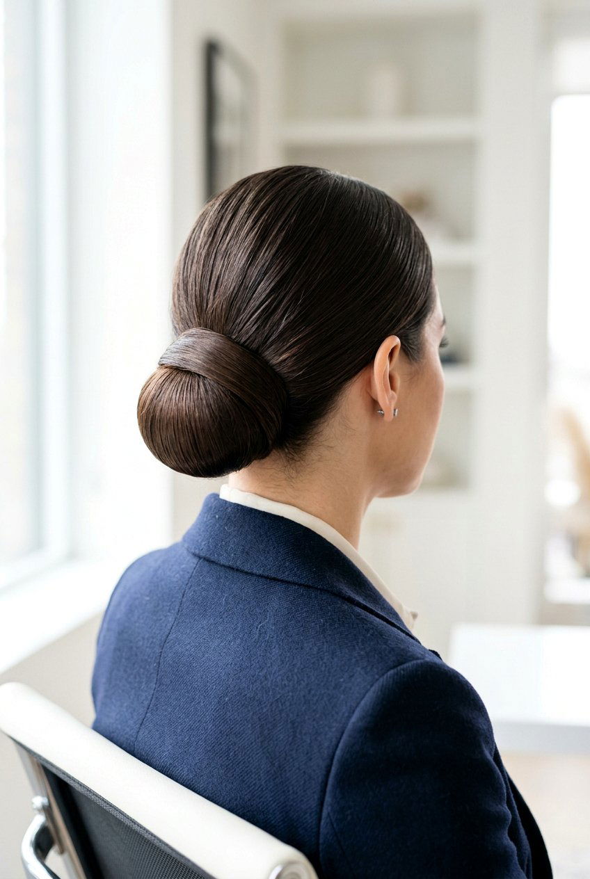 Wrapped Chignon Bun - 20 classic chignon hairstyle - 20 classic chignon hairstyle