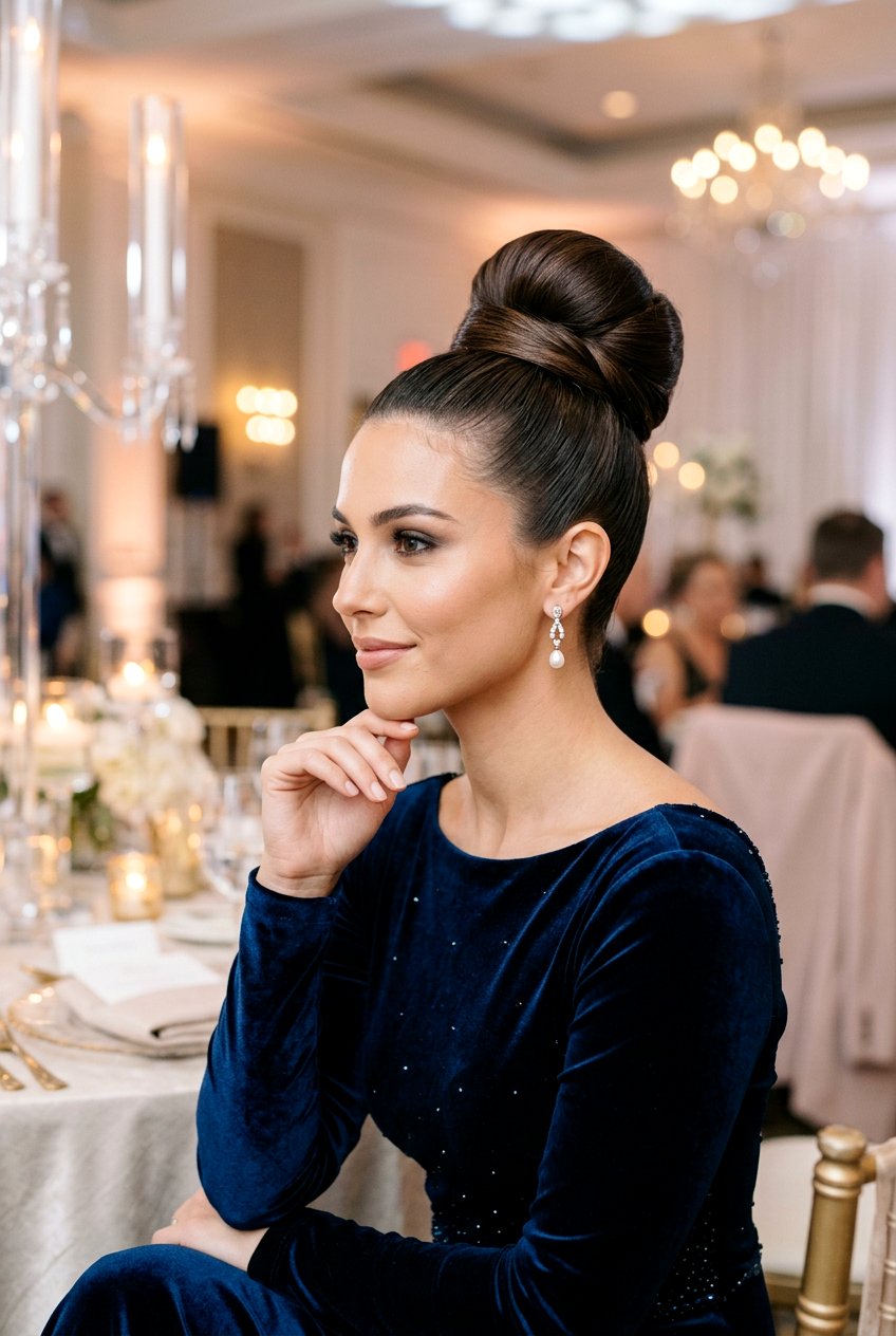 Wrapped High Bun - 20 easy morning hairstyle for long layers - 20 easy morning hairstyle for long layers
