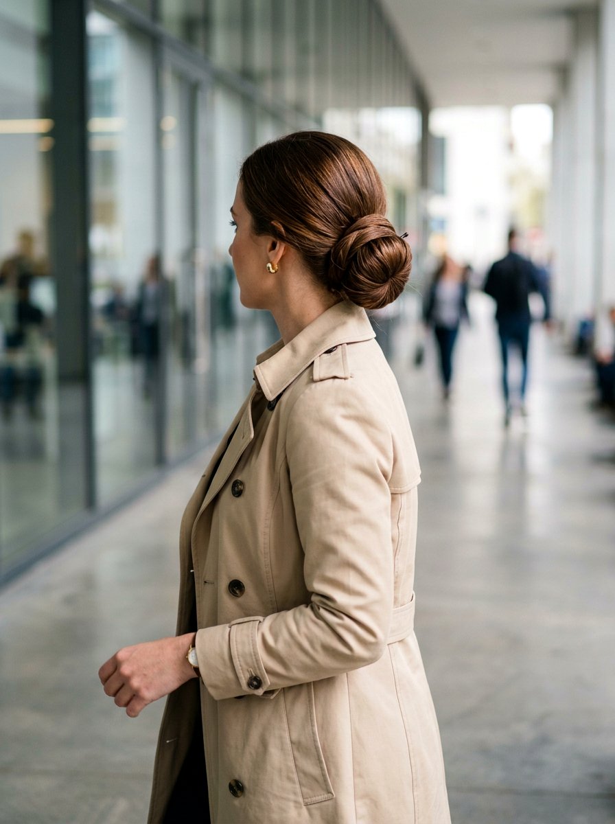 Wrapped Low Bun - 20 classy low bun hairstyle ideas - 20 classy low bun hairstyle ideas