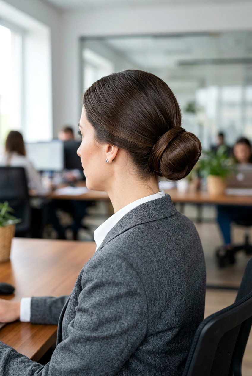 Wrapped Low Bun - 20 low bun for corporate women - 20 low bun for corporate women