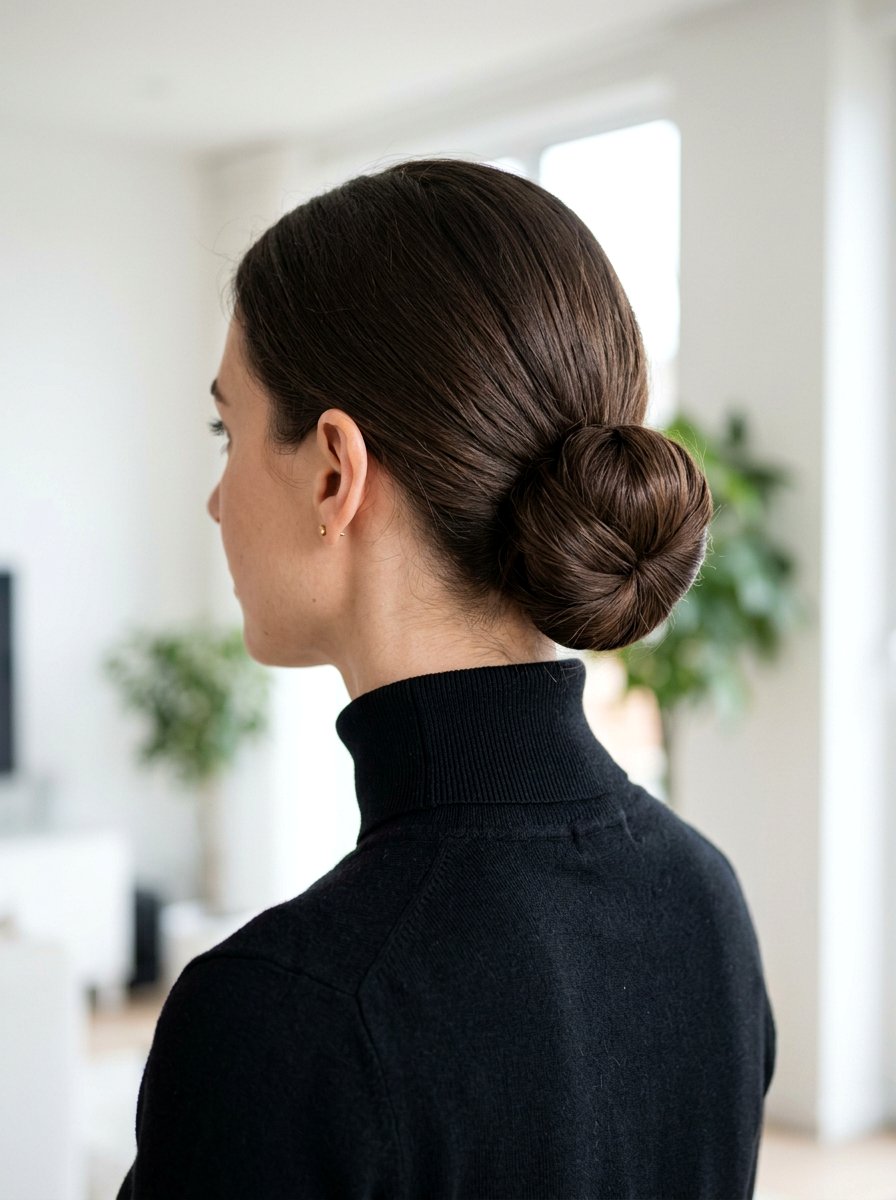 Wrapped Low Bun - 20 yoga hairstyle with low bun - 20 yoga hairstyle with low bun