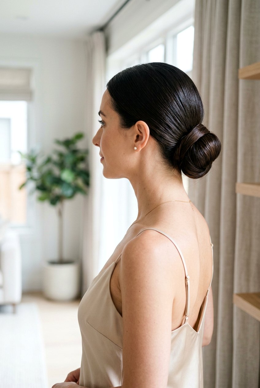 Wrapped Low Bun - 20 concert bun hairstyles - 20 concert bun hairstyles