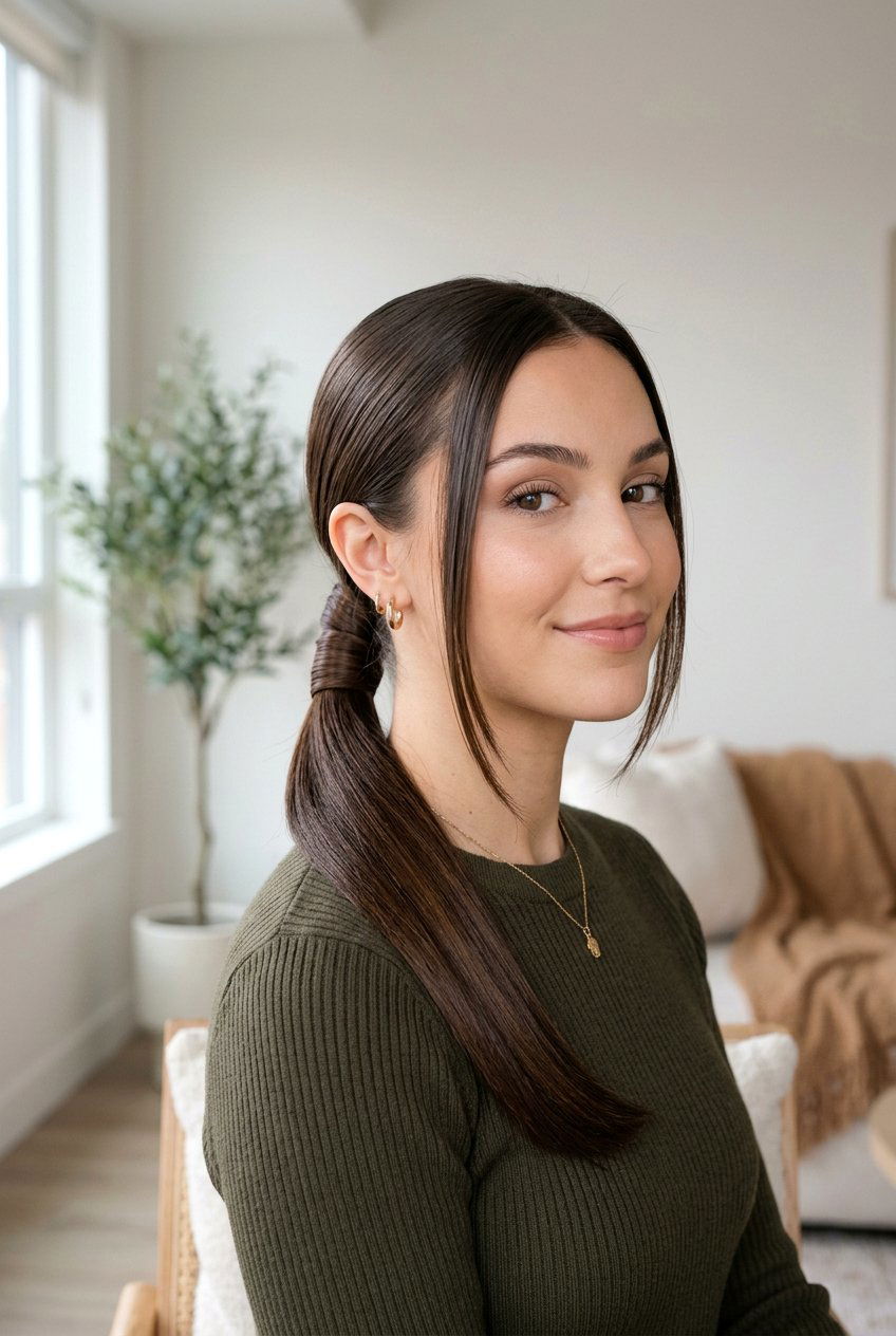 Wrapped Low Ponytail With Face Framing Pieces - 20 low ponytail with face framing pieces - 20 low ponytail with face framing pieces