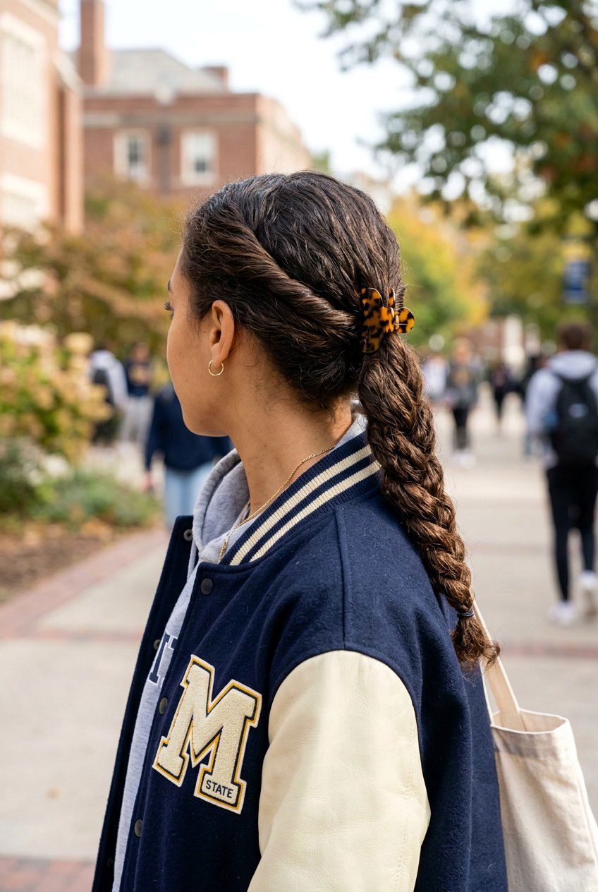 Wrapped Ponytail Twist - 20 easy claw clip twist for school - 20 easy claw clip twist for school