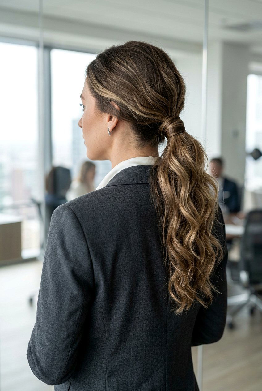 Wrapped beach waves ponytail - 20 beach waves ponytail hairstyle - 20 beach waves ponytail hairstyle