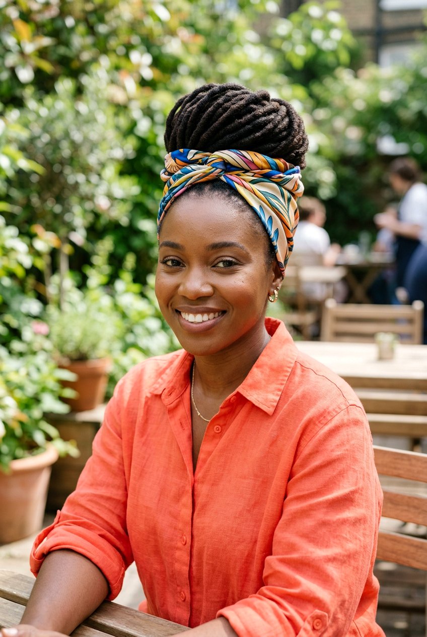 Wrapped loc bun - 20 loc bun hairstyles - 20 loc bun hairstyles