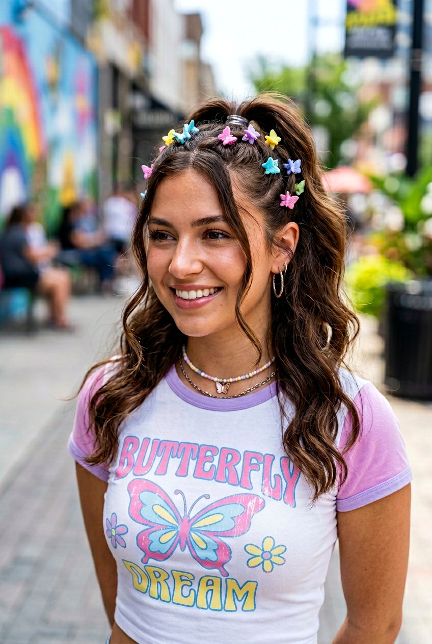 20 Stunning Butterfly Clip Ponytail Hairstyle Ideas To Try