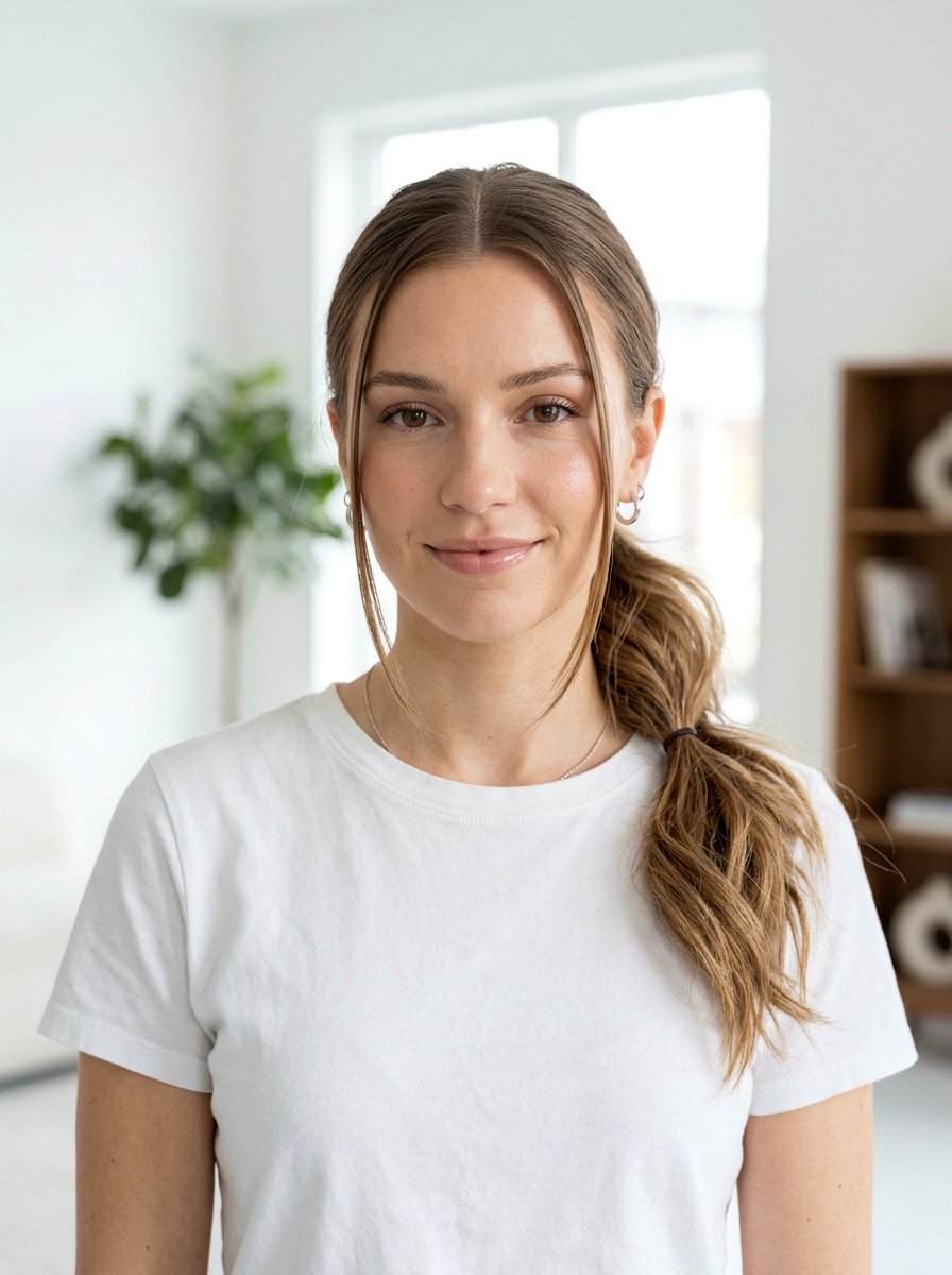 Y2k Face Framing Strands With Low Loose Ponytail - 20 y2k face framing strands hairstyle - 20 y2k face framing strands hairstyle