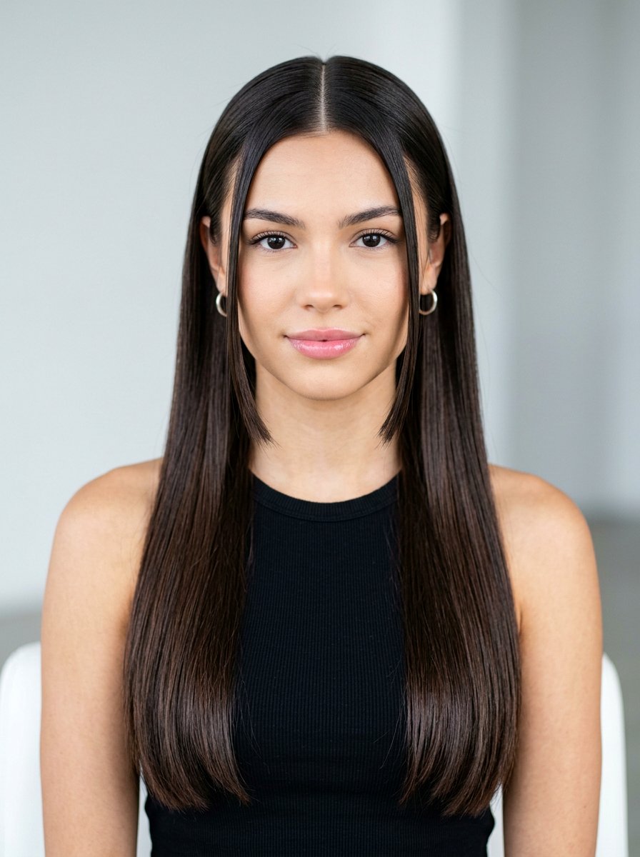 Y2k Face Framing Strands With Straight Middle Part Hair - 20 y2k face framing strands hairstyle - 20 y2k face framing strands hairstyle