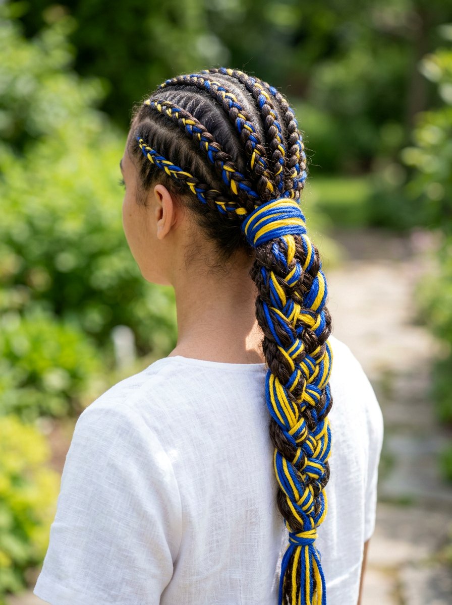 Yarn Braided Ponytail - 20 cute ponytail hairstyle ideas for school - 20 cute ponytail hairstyle ideas for school