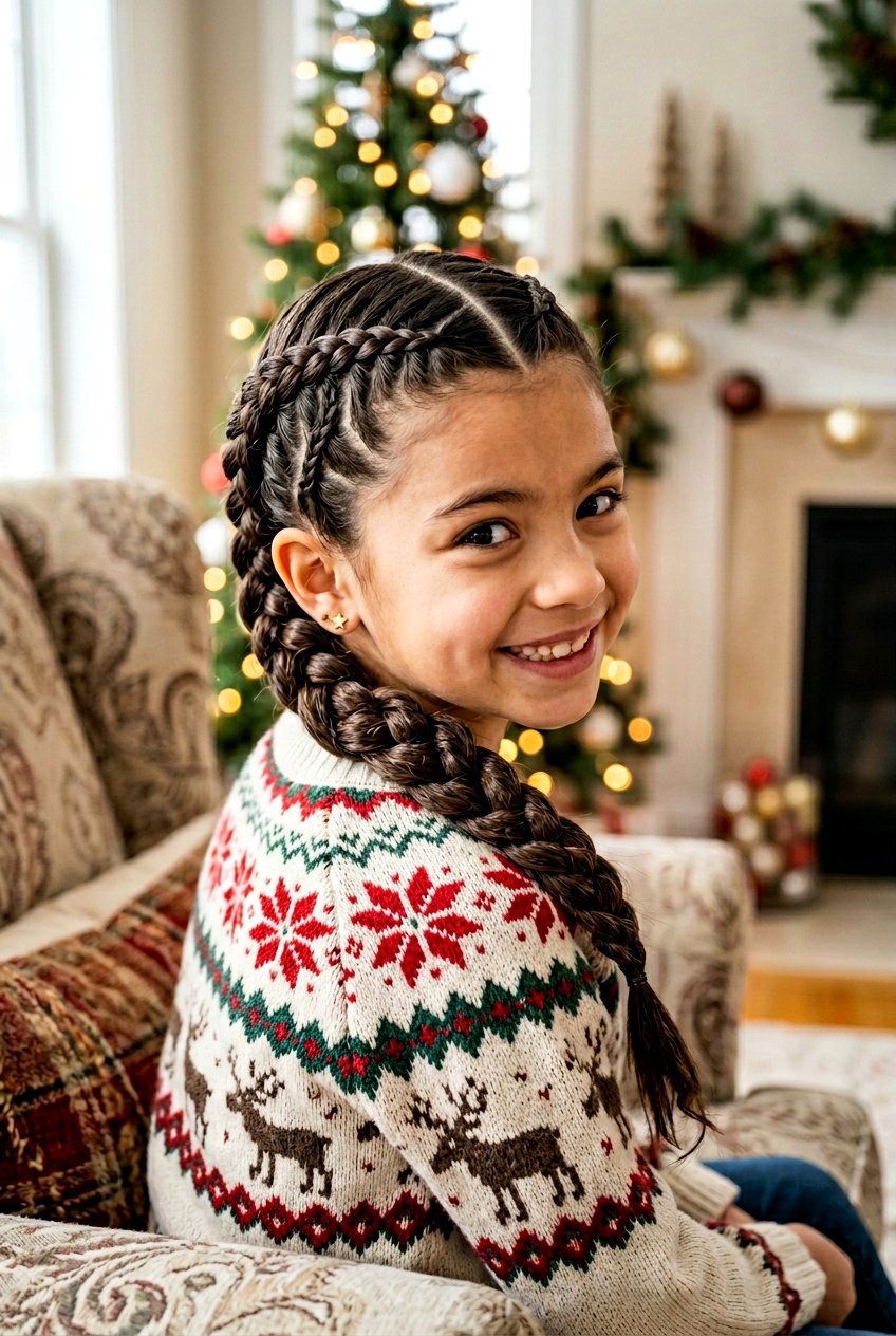 Zig Zag Braid - 20 holiday braid styles for girls - 20 holiday braid styles for girls