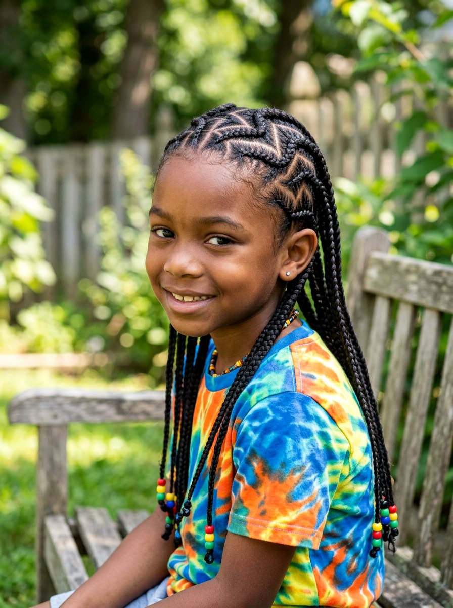 Zig Zag Cornrows - 20 school braid styles for black boys - 20 school braid styles for black boys