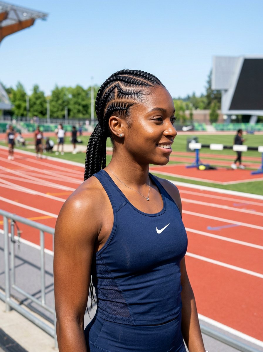 Zig Zag Cornrows With Stitch Braids - 20 zig zag cornrow styles - 20 zig zag cornrow styles