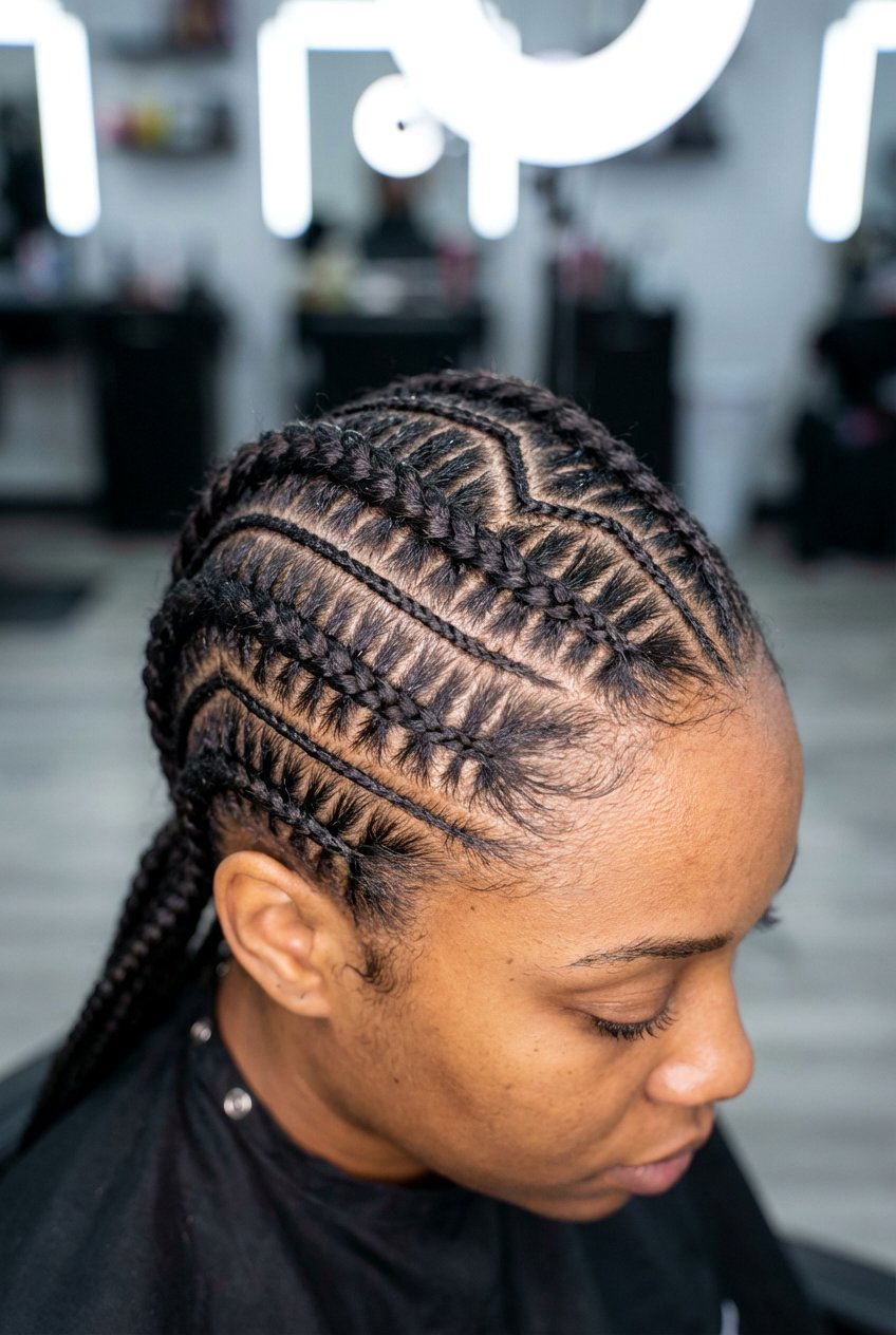 Zig Zag Feed In Braids - 20 feed in braids hairstyles - 20 feed in braids hairstyles