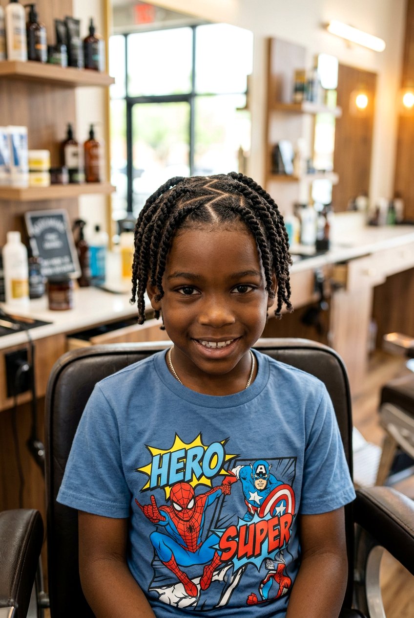 Zig Zag Part Twists For Boys - 20 baby boy twist hairstyles - 20 baby boy twist hairstyles