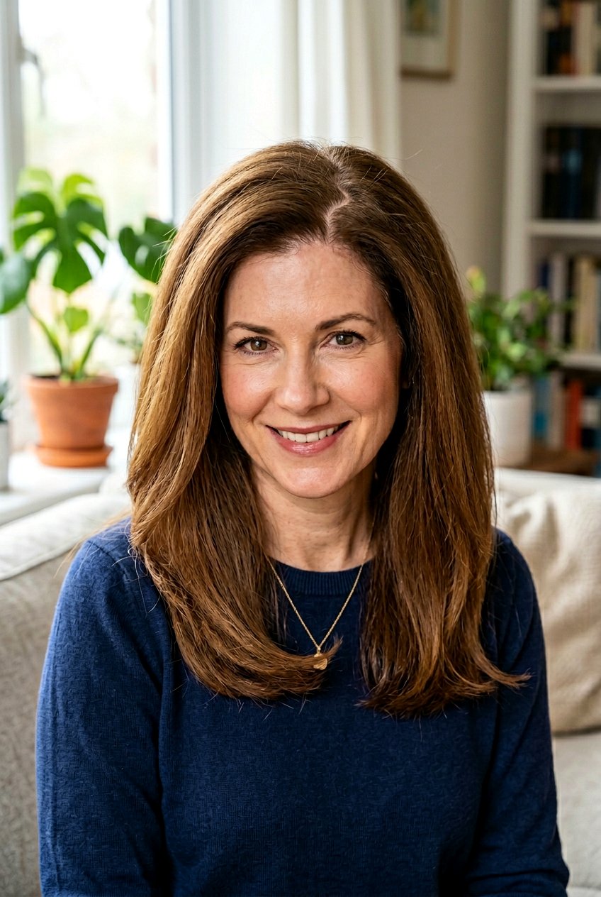 Zig Zag Part for Crown Thinning - 20 hairstyles to cover bald spots - 20 hairstyles to cover bald spots