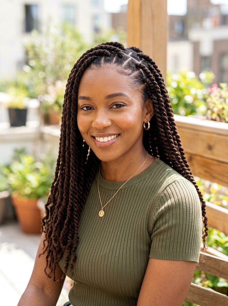 Zig Zag Twists - 20 overnight twists for wavy hair - 20 overnight twists for wavy hair