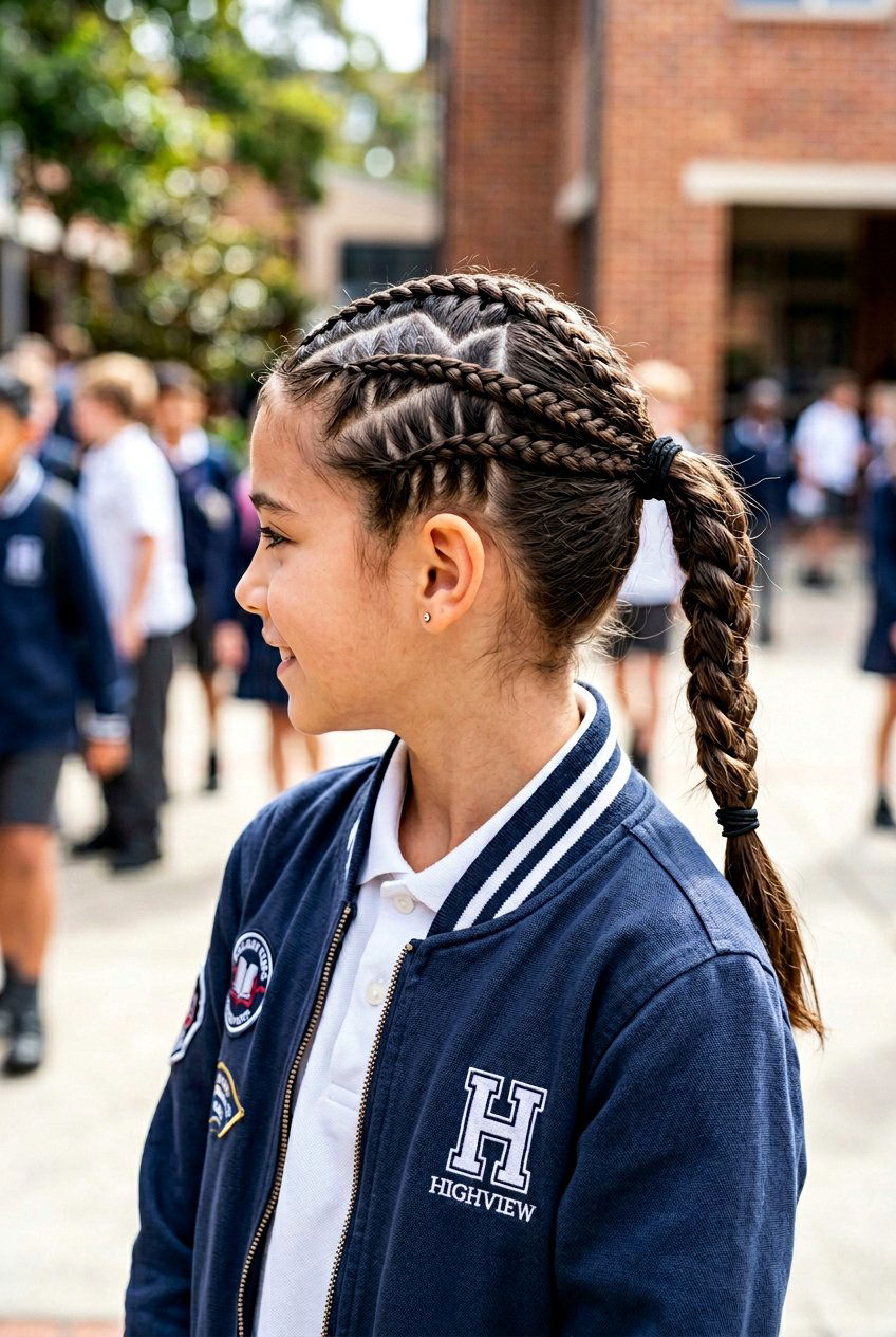 Zigzag Braided Ponytail - 20 back to school braided ponytail - 20 back to school braided ponytail