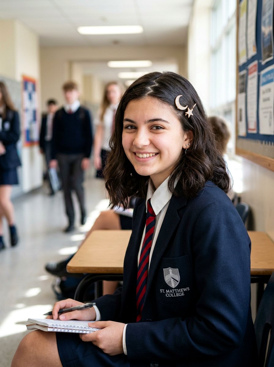 Zigzag Part With Accent Clips - 20 simple school hairstyle with clips - 20 simple school hairstyle with clips