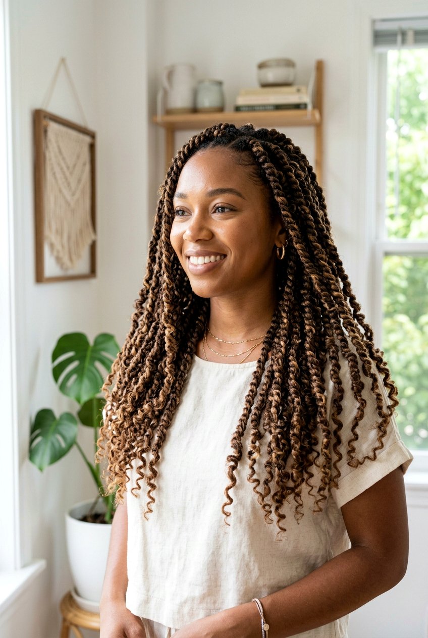 brown boho passion twists - 20 boho passion twists hairstyles - 20 boho passion twists hairstyles