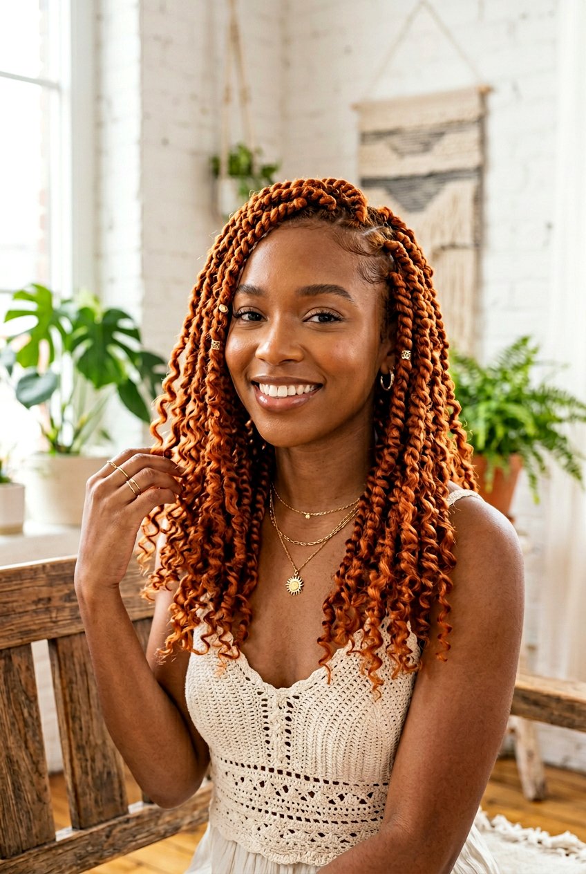 ginger boho passion twists - 20 boho passion twists hairstyles - 20 boho passion twists hairstyles