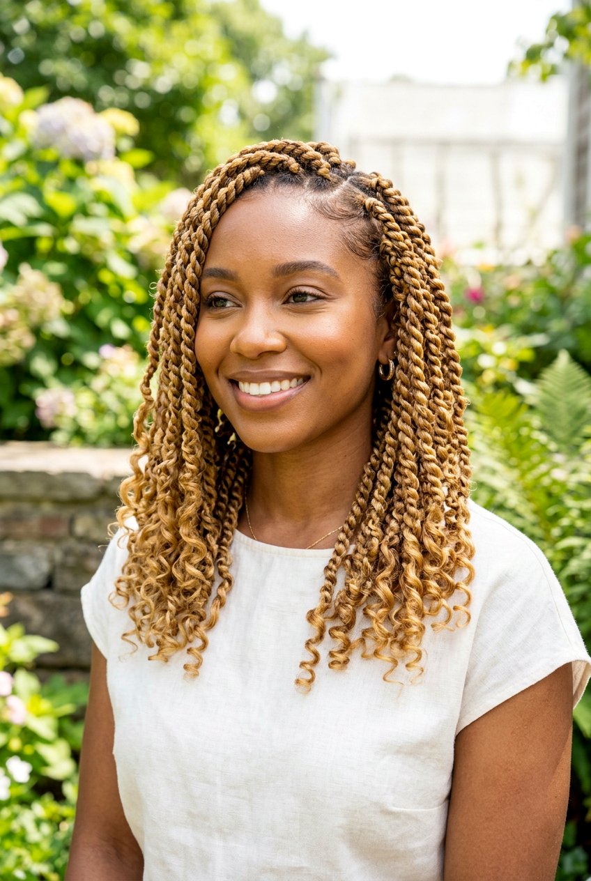 honey blonde passion twists - 20 boho passion twists hairstyles - 20 boho passion twists hairstyles