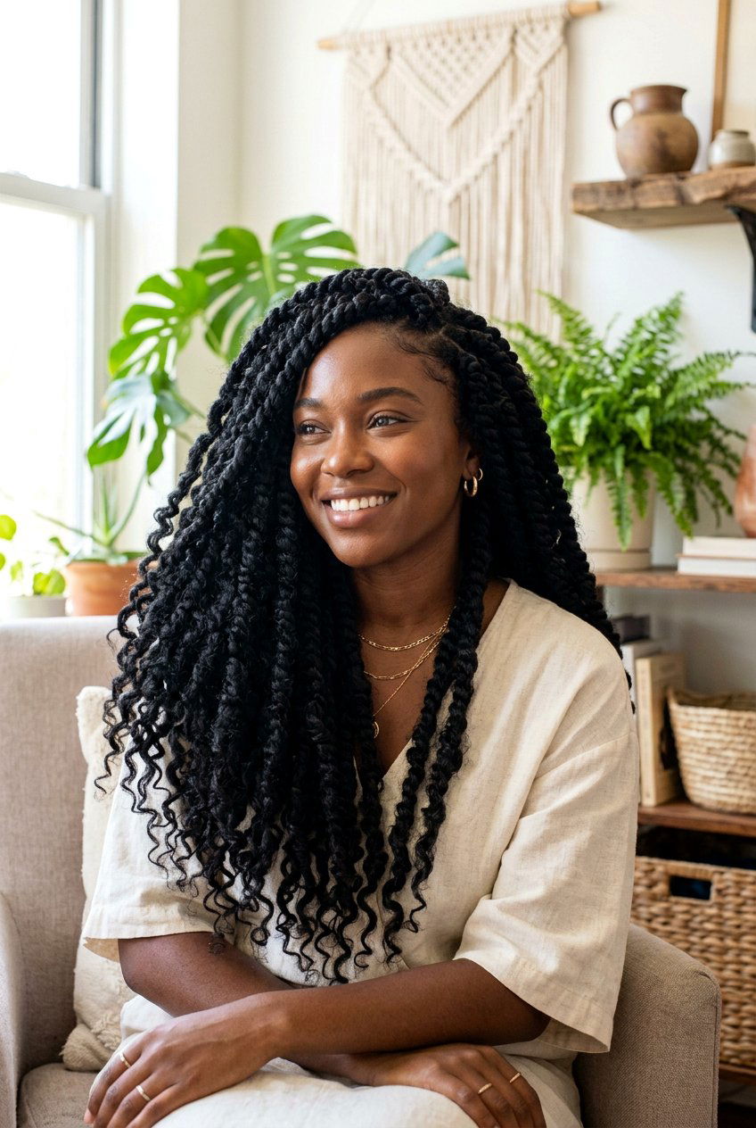 jumbo boho passion twists - 20 boho passion twists hairstyles - 20 boho passion twists hairstyles