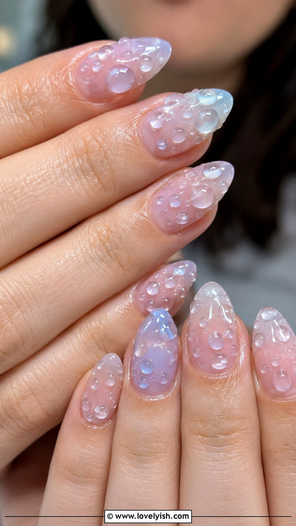 3D Bubble Gel Nails - 50 3d gel nail art ideas - 50 3d gel nail art ideas