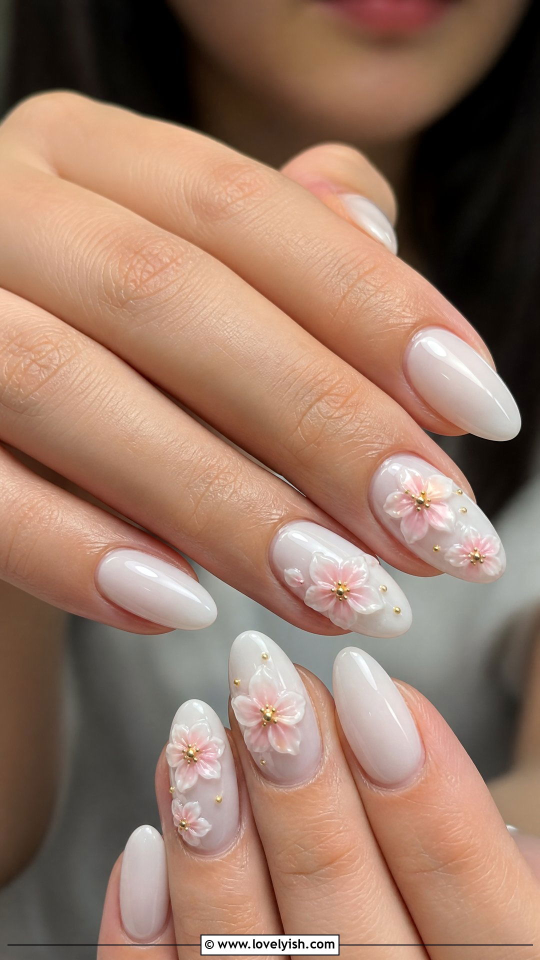 3D Cherry Blossom Petal Nails - 50 cherry blossom nails - 50 cherry blossom nails